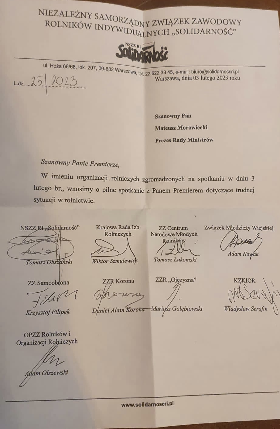 NSZZ RI "SOLIDARNOŚĆ"