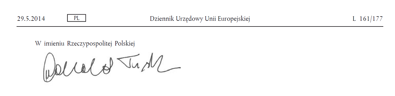 Donald Tusk_podpis ustawy importowej