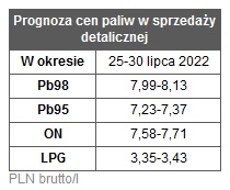 ceny paliw_benzyna_prognoza