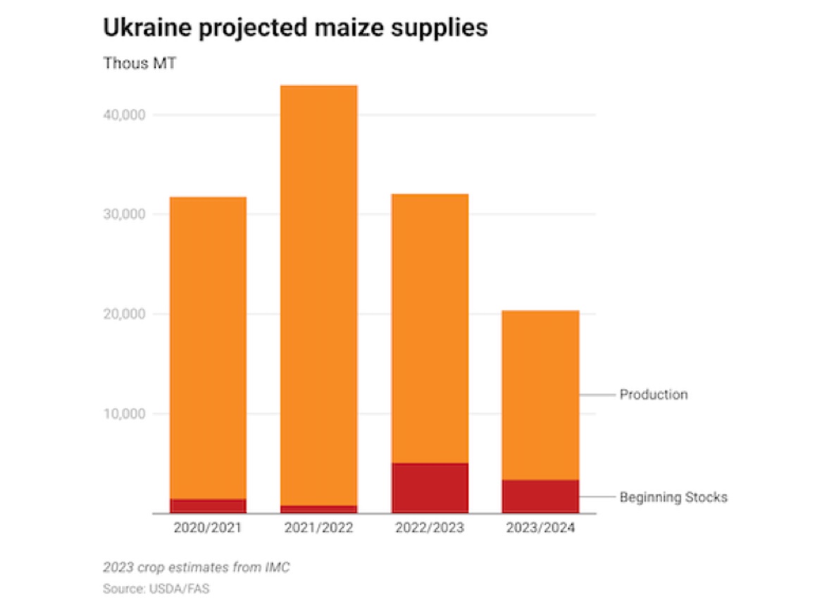 Ukraina kukurydza