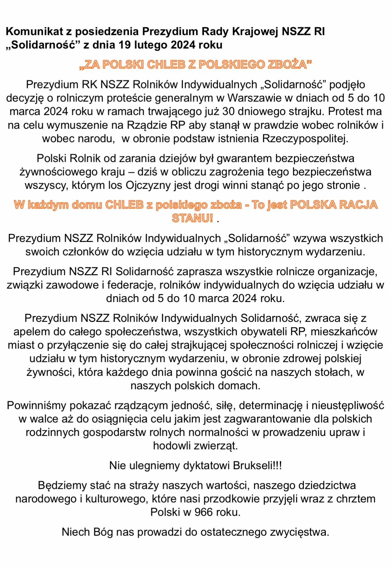 NSZZ RI "SOLIDARNOŚĆ"