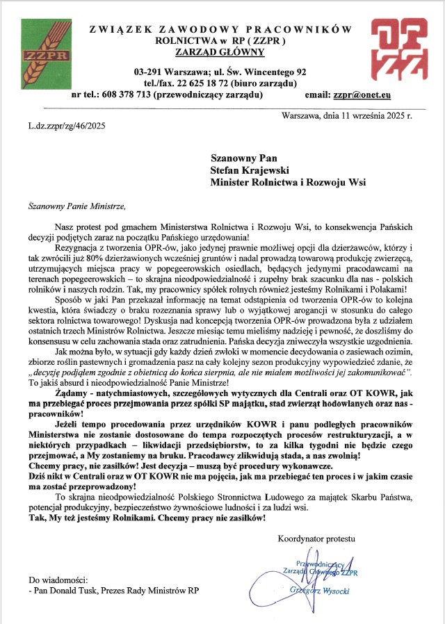 strajk rolników