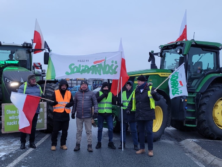 NSZZ RI Solidarność- ogólnopolski protest rolników 2024