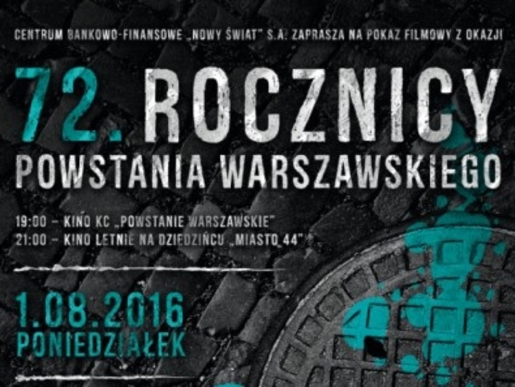 72. rocznica Powstania Warszawskiego – pokazy filmowe w CBF „Nowy Świat”!