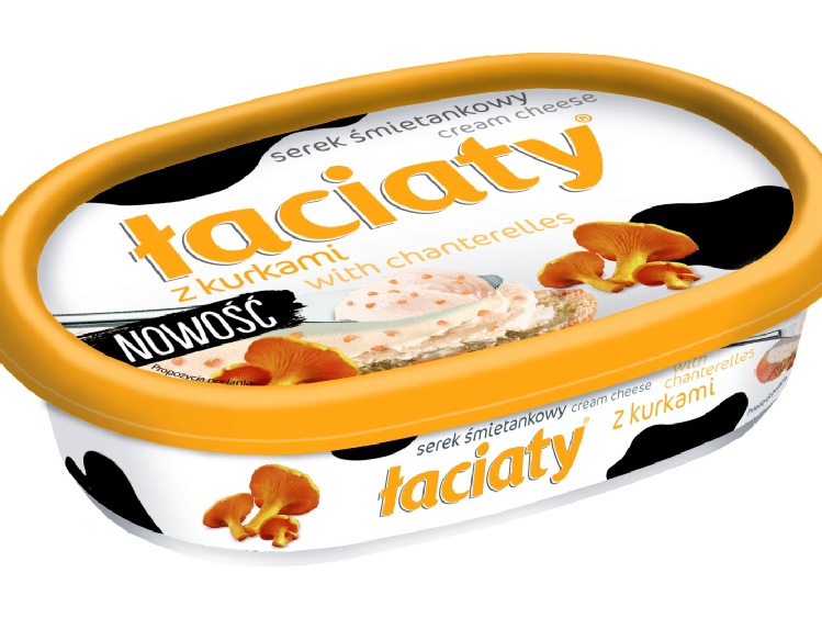 Pyszna nowość Mlekpolu serek śmietankowy Łaciaty z kurkami