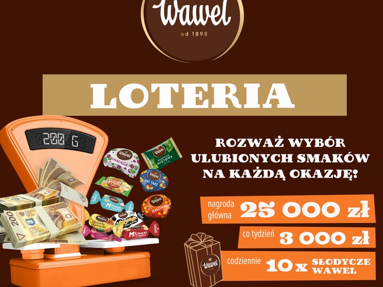 Ogólnopolska loteria słodyczy na wagę marki Wawel!