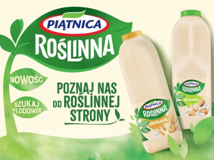 Nowość! Marka Piątnica wprowadza do oferty napoje roślinne.  Poznaj nas od roślinnej strony!