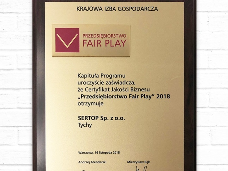 SERTOP gra Fair Play
