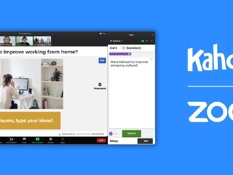 Nowa integracja aplikacji Kahoot! z platformą Zoom zaktywizuje uczestników spotkań online