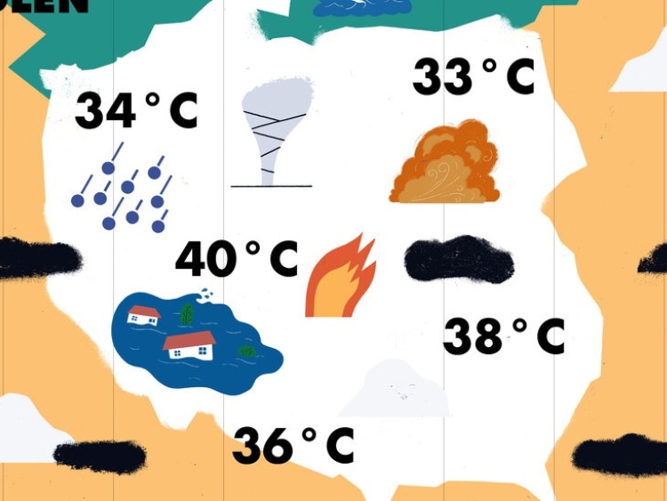 Dolny Śląsk pod wodą, susza w Łódzkiem, trąby powietrzne i gradobicia. Znamy prognozę pogody dla Polski w 2050 roku