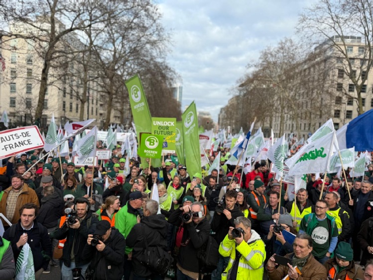 Protest rolnik&oacute;w w Brukseli