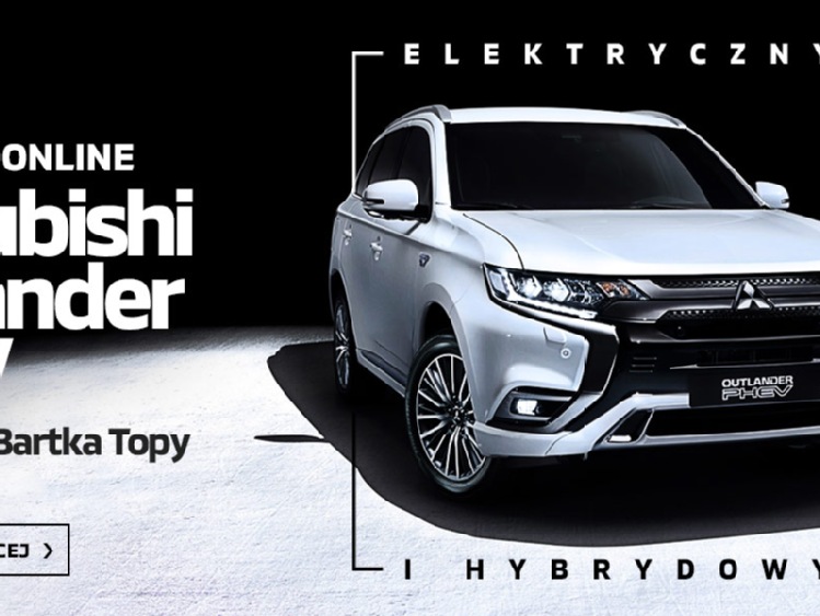 Sukces wyjątkowej premiery Mitsubishi Outlandera PHEV online z Bartłomiejem Topą