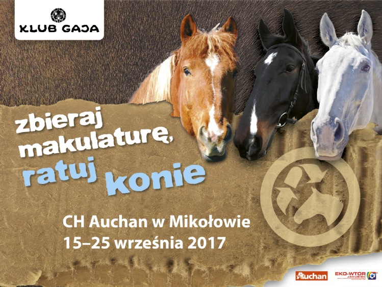 „Zbieraj makulaturę, ratuj konie” w Mikołowie