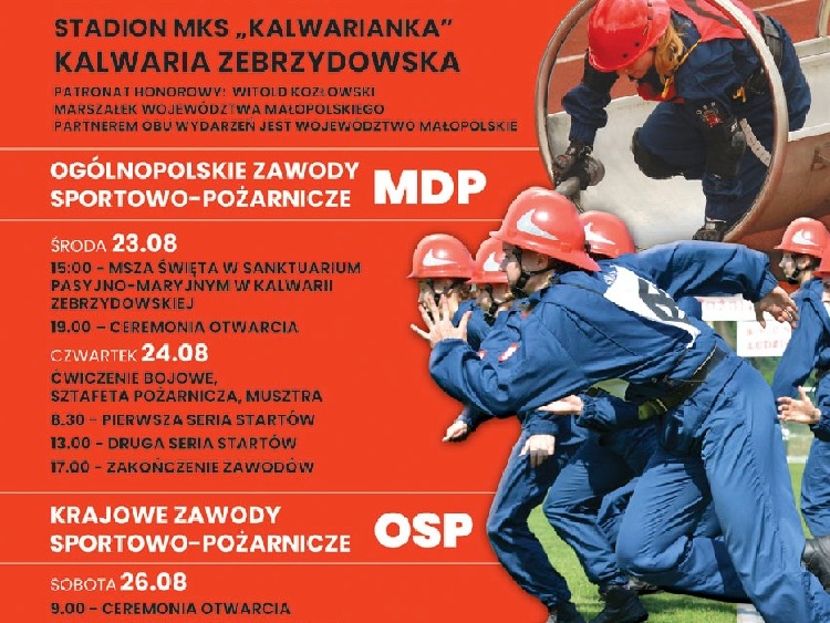 Zawody Sportowo-Pożarnicze 2023 Kalwaria Zebrzydowska