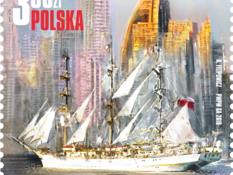 Poczta Polska: Dar Młodzieży na okolicznościowym znaczku pocztowym