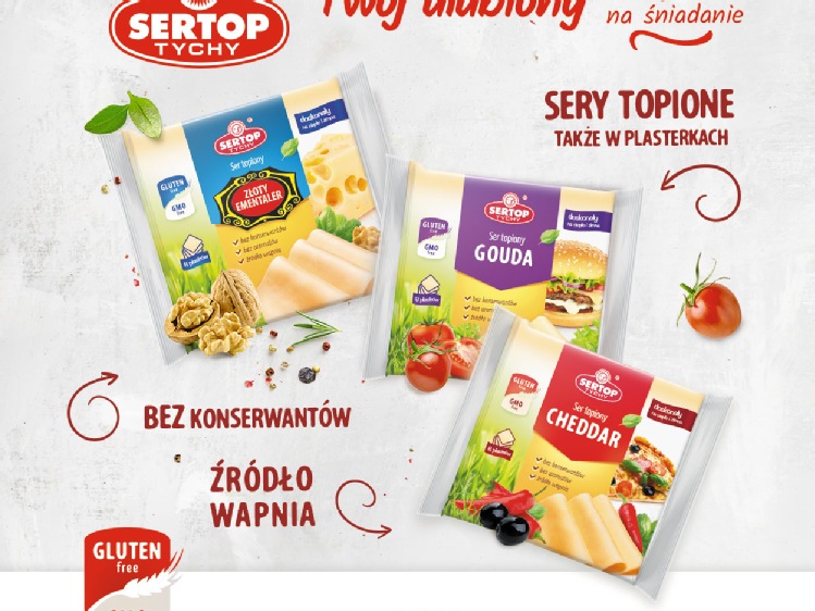 Nowość Sertop Serki topione w plastrach